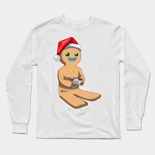 Gingerbread man Christmas Gamer Long Sleeve T-Shirt